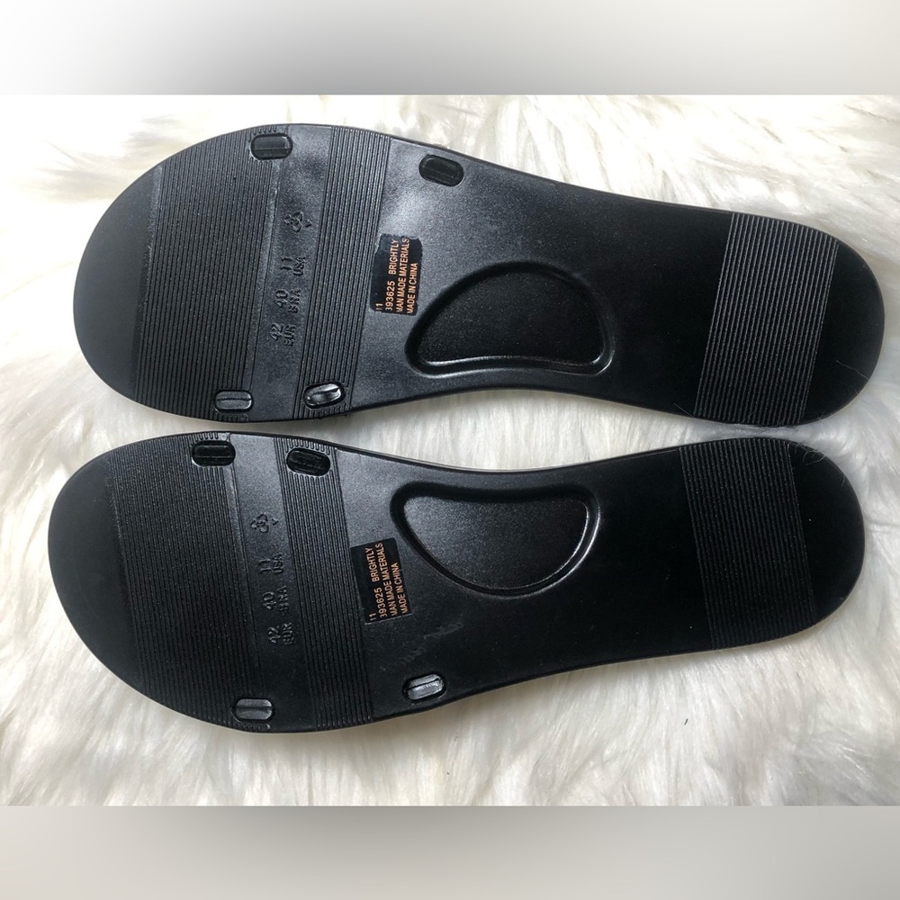 Fashion Nova Black Stone Slides. - Picture 7 of 8